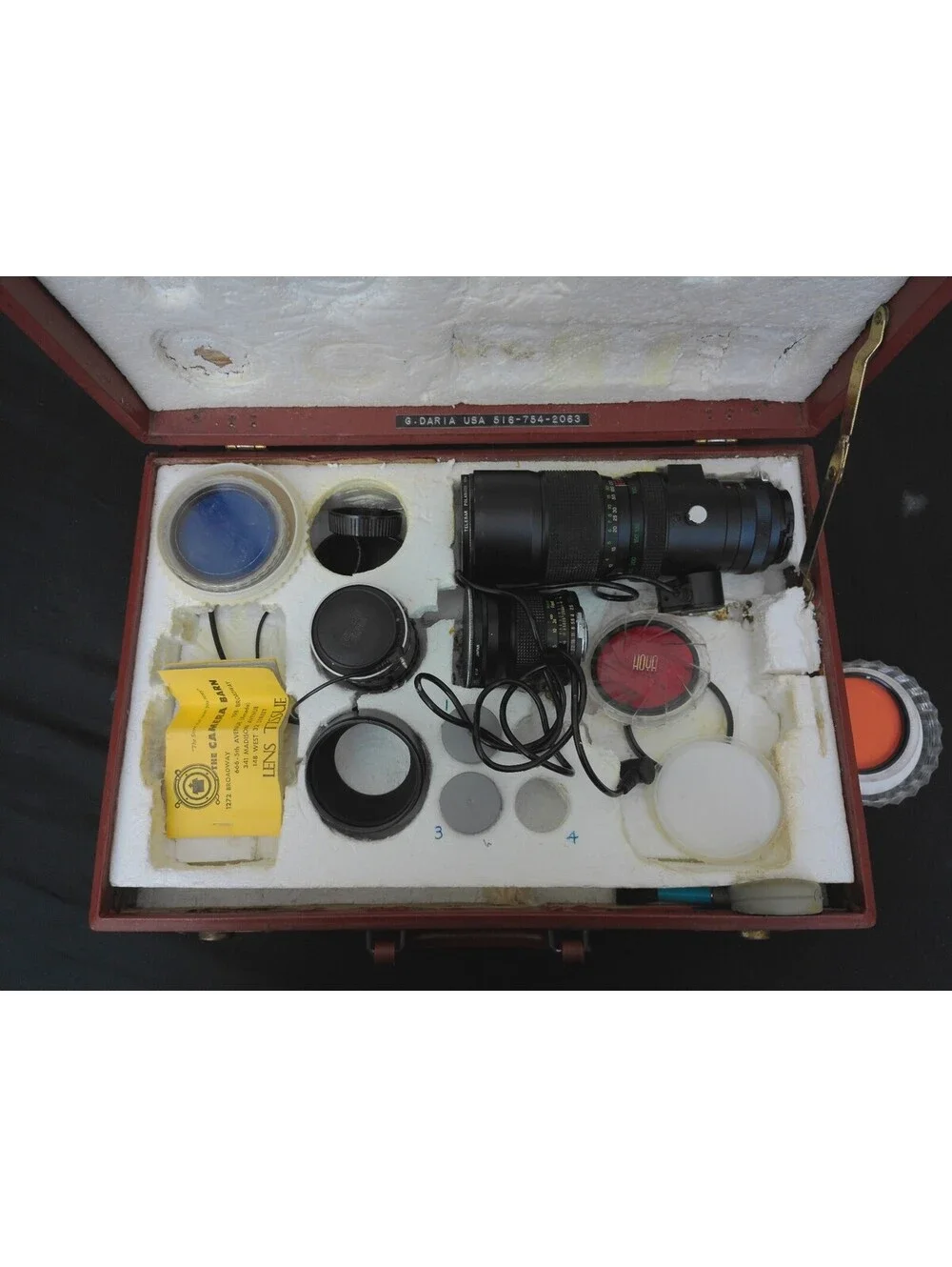 Tokina‎ Vintage Camera Lens Lot 80-200mm Zoom 28mm Wide Angle Filters Hard Case